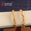 African luxury gold plated couple filled bracelet Bangles for Women bracelets gifts bangle Jewelry Wholesale